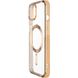 Чехол для iPhone 15 MagSafe Stand frame Золотой в магазине belker.com.ua