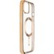 Чехол для iPhone 15 MagSafe Stand frame Золотой в магазине belker.com.ua